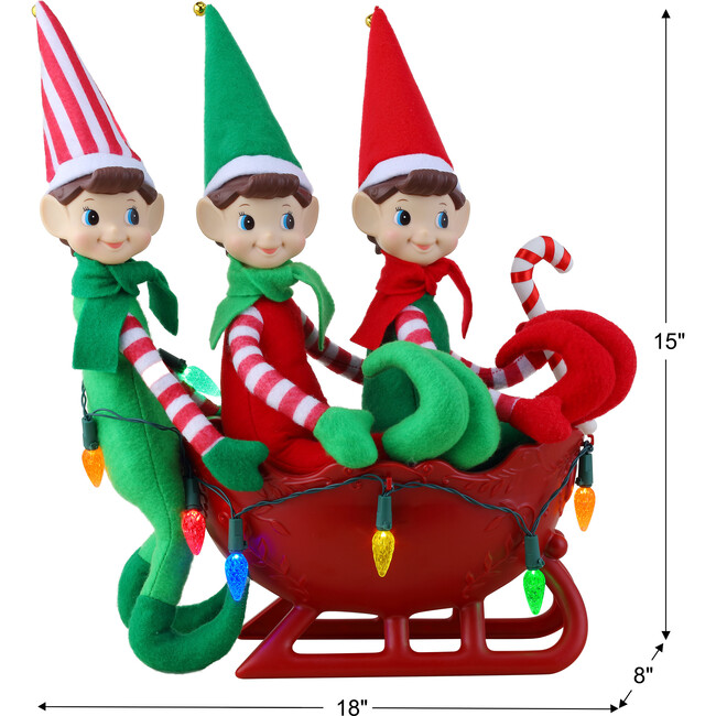 Tabletop Elves in Sleigh - Accents - 7