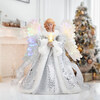 Fiber Optic Angel Tree Topper, White - Tree Toppers - 2
