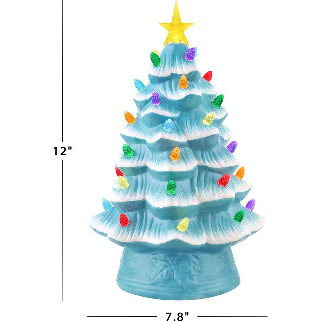 Nostalgic Christmas Tree, Light Blue - Accents - 3