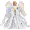 Fiber Optic Angel Tree Topper, White - Tree Toppers - 3
