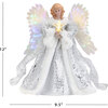 Fiber Optic Angel Tree Topper, White - Tree Toppers - 4