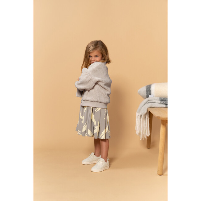 Faux Sherpa Cardigan, Grey - Cardigans - 4