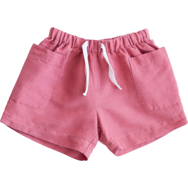 Linen Birch Shorts, Cedar - Shorts - 1