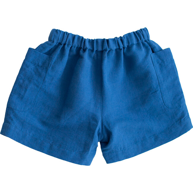 Linen Birch Shorts, Blue - Lali Shorts | Maisonette