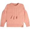 Long Sleeve Sweater, Pink Coral - Sweaters - 1 - thumbnail