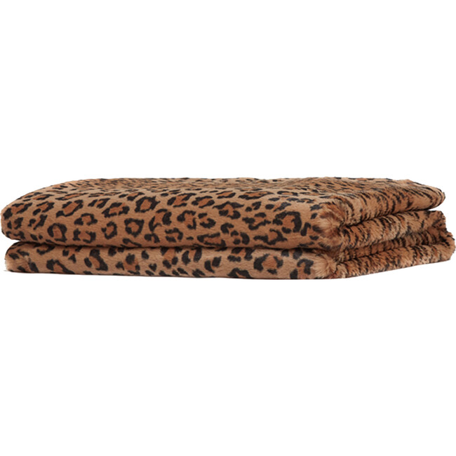 Brady Leopard Faux Fur Blanket