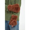 Women's Coco Camel Faux Fur Gloves - Gloves - 2