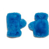 Ariel Kids Azure Blue Faux Fur Gloves - Gloves - 1 - thumbnail
