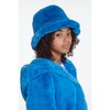 Amara Kids Azure Blue Faux Fur Hat - Hats - 2
