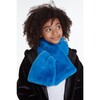Bambi Kids Azure Blue Faux Fur Scarf - Scarves - 2 - thumbnail