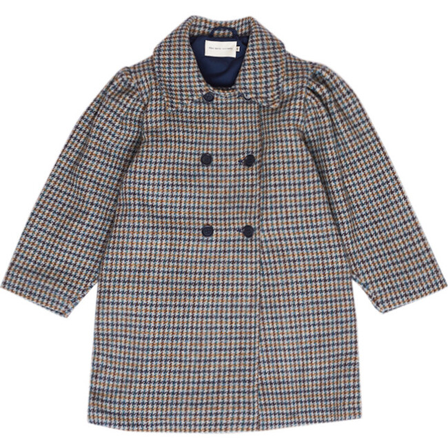 Jeanne Girl Coat, Plaid - Wool Coats - 1