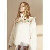 Anais Sherpa Pullover, Beige - Sweaters - 2