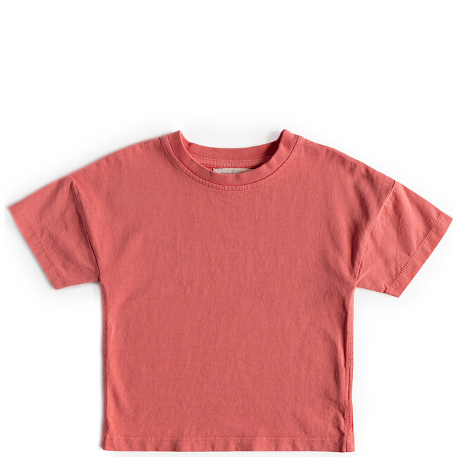 Garment Dye T-Shirt, Soft Tomato - Shirts - 1