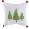 Three Tree Pillow, Ecru - Decorative Pillows - 1 - thumbnail