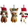 Holiday Puppy Ornaments - Ornaments - 1 - thumbnail