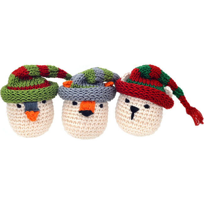 Crochet Animals in Hats Ornaments