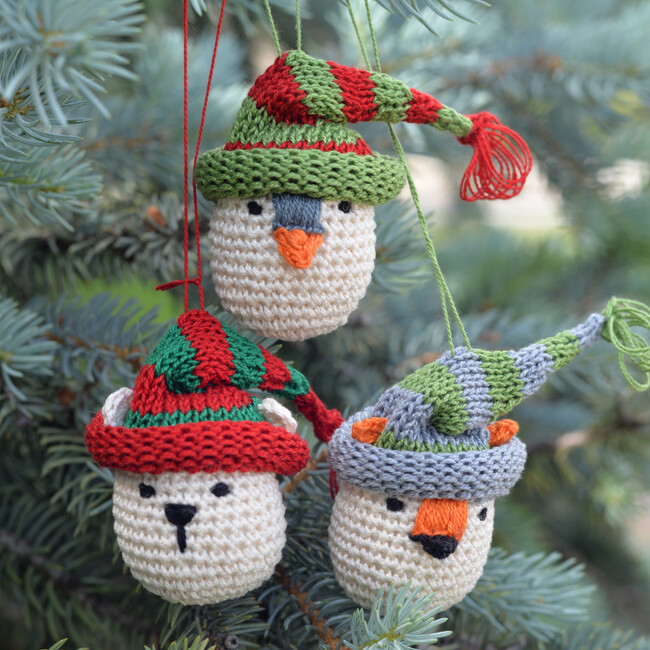 Crochet Animals in Hats Ornaments - Ornaments - 6