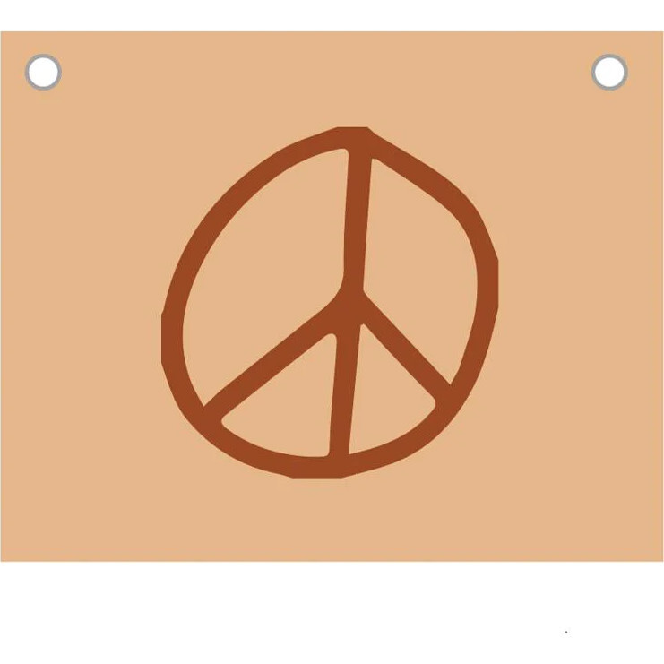 Peace Sign Canvas Wall Hanging - Garlands - 1