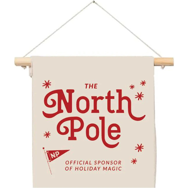 The North Pole Canvas Wall Hanging - Garlands - 1