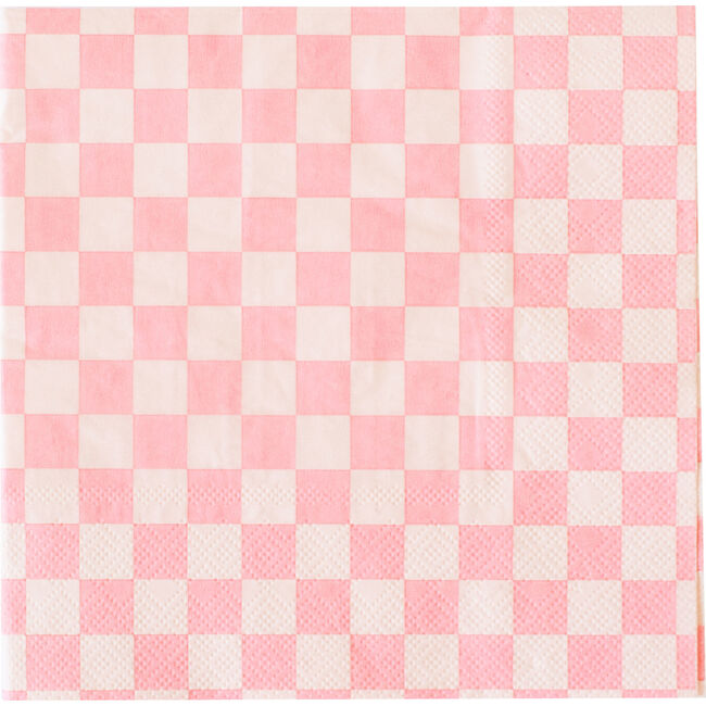 Check It! Tickle Me Pink Large Napkins - Tableware - 1