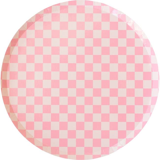 Check It! Tickle Me Pink Dinner Plates - Tableware - 1