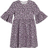 Moria Ruffle Dress, Leopard - Dresses - 1 - thumbnail