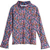 Bea Mock Neck Top, Mini Flowers - Skirts - 1 - thumbnail