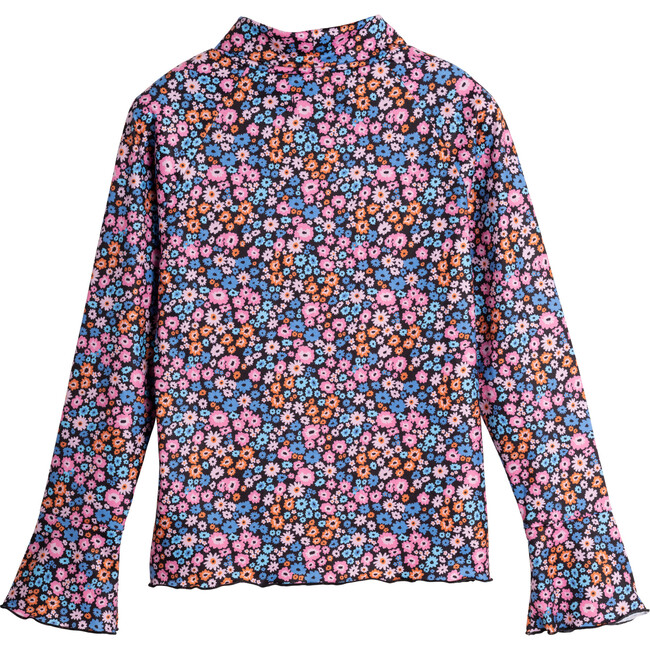 Bea Mock Neck Top, Mini Flowers - Skirts - 3