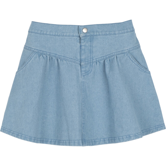Dolly Skirt, Light Denim - Skirts - 1