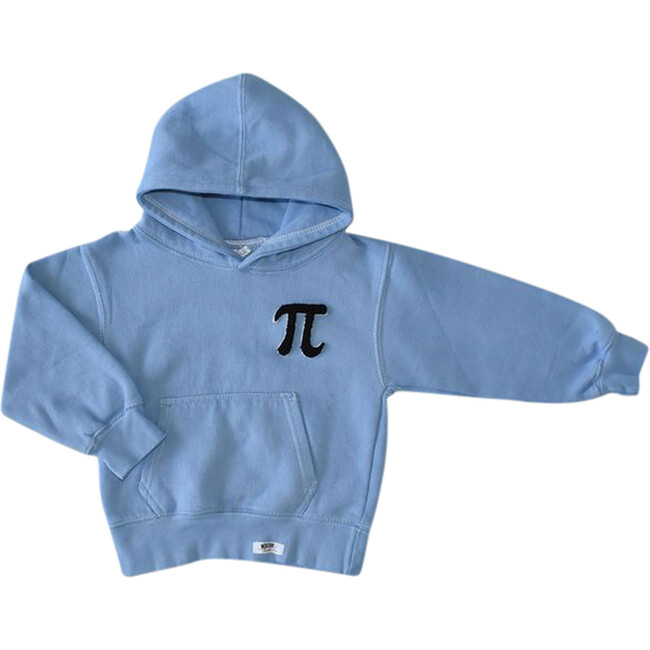 Hand Dyed Pi Hoodie, Blue