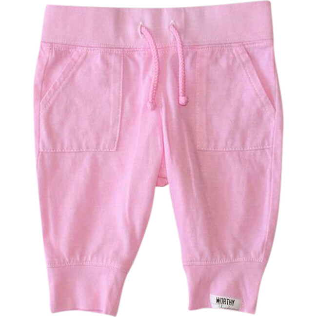 Hand Dyed Lightweight Joggers, Pink