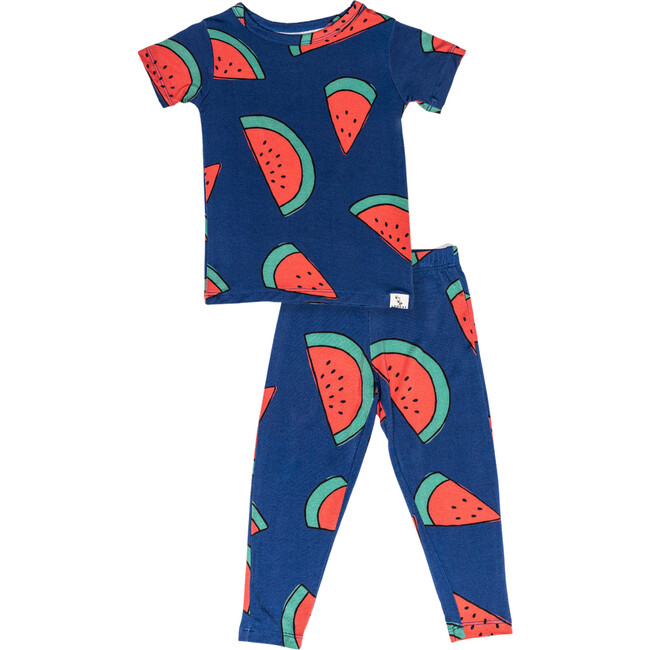 Watermelon Crush Pajama Set, Blue