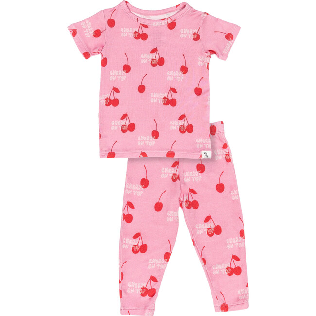 Cherry on Top Pajama Set, Pink