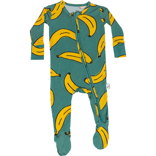 Banana Split Footie Pajama, Green