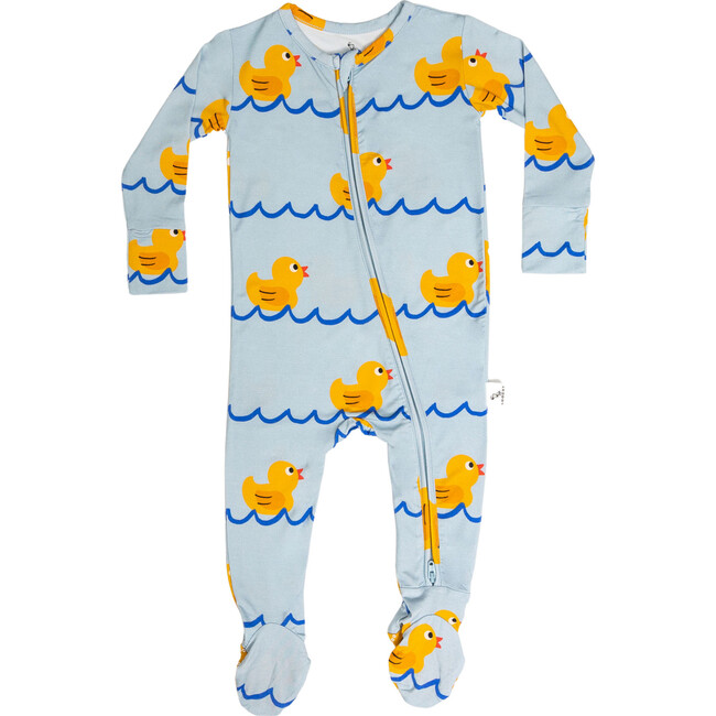 Rubber Ducky Footie Pajama, Blue