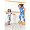 Diamond Stars Pajama Set, Purple - Pajamas - 2