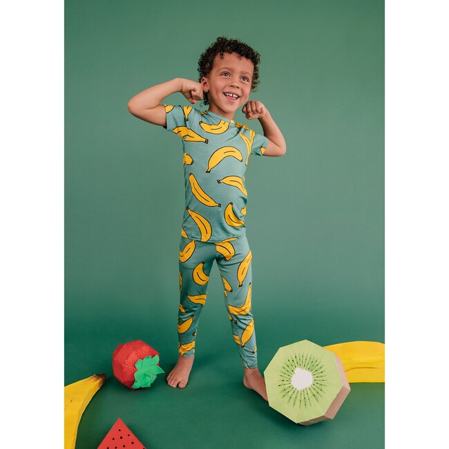 Banana Split Pajama Set, Green