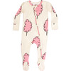 Cotton Candy Footie Pajama, Cream - Pajamas - 1 - thumbnail