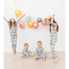 Rubber Ducky Pajama Set, Blue - Pajamas - 2