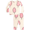 Cotton Candy Footie Pajama, Cream - Pajamas - 2 - thumbnail