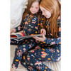 State Fair Pajama Set, Navy - Pajamas - 2 - thumbnail