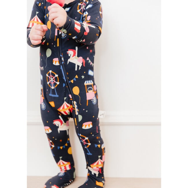 State Fair Footie Pajama, Navy - Pajamas - 3