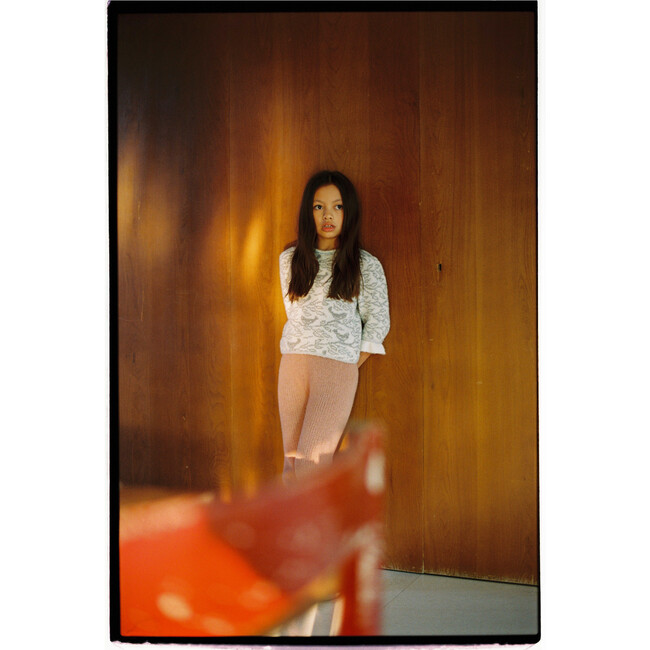 Starling Sweater, White & Grey - Sweaters - 4