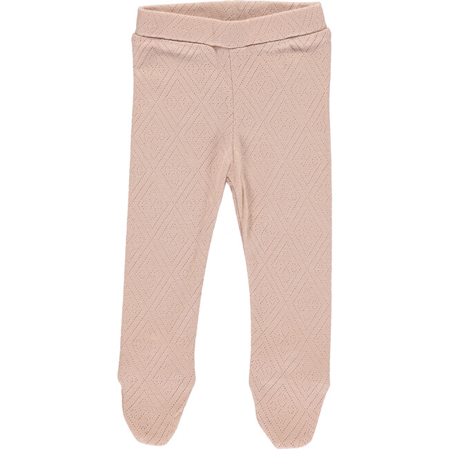 Bebe Footed Pants, Blush Pointelle