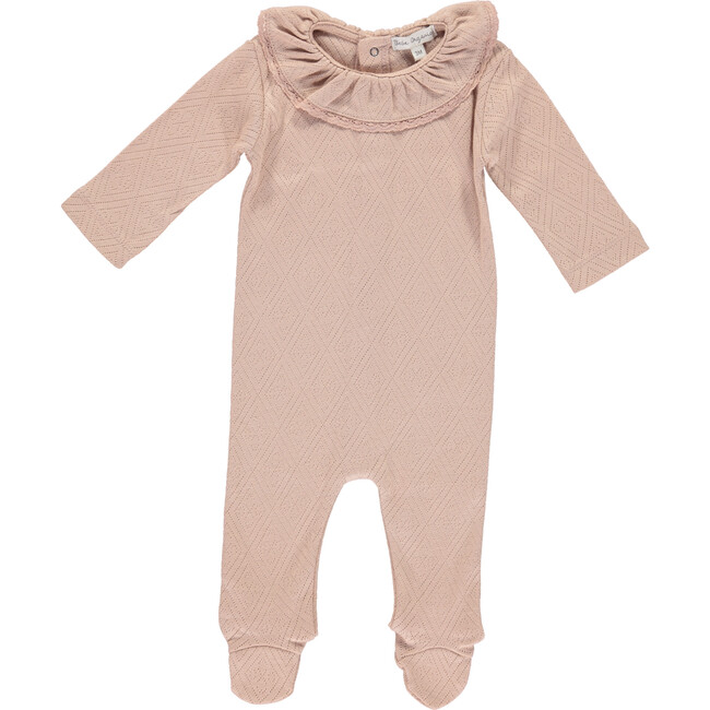 Bebe Lace Overall, Blush Pointelle