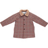 Esme Coat, Pink Wool Plaid - Jackets - 1 - thumbnail