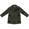 Elio Coat, Green Wool Patchwork - Jackets - 1 - thumbnail