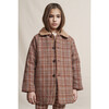 Esme Coat, Pink Wool Plaid - Jackets - 3