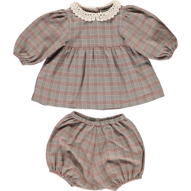 Eleanor Baby Set, Vintage Plaid - Mixed Apparel Set - 1