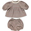 Eleanor Baby Set, Vintage Plaid - Mixed Apparel Set - 1 - thumbnail